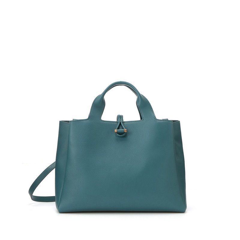 MOTHERHOUSE-Sou 两用托特包-蓝绿色 - 手提包/手提袋 - 真皮 绿色