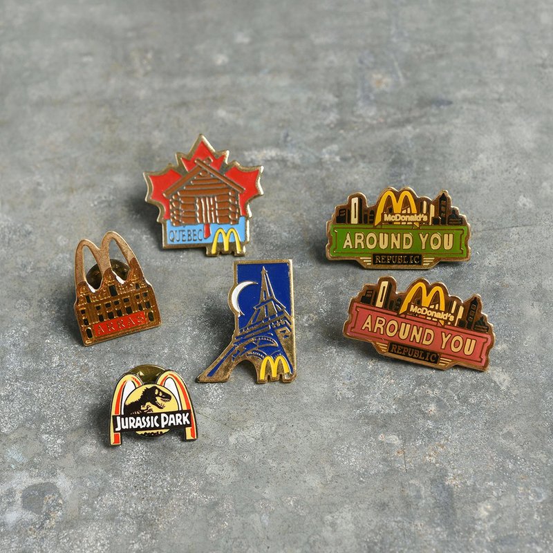 McDonalds 麦当劳别针 / Vintage 古着 - 徽章/别针 - 其他金属 多色