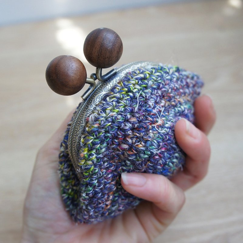 Ba-ba handmade Crochet pouch No.C1251 - 化妆包/杂物包 - 其他材质 多色