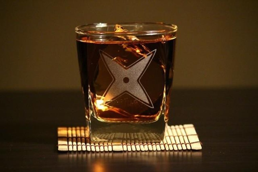 Ninja-syurikenB lowballglass - 玻璃杯 - 玻璃 