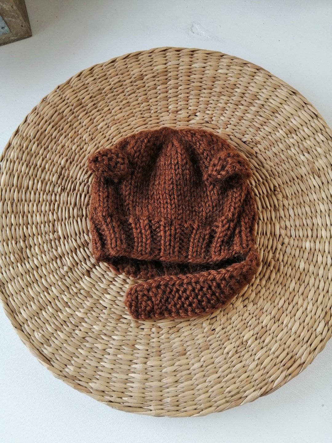 Teddy HAT for BLYTHE doll , hand knit , Blythe hat ,knitted clothes - 玩偶/公仔 - 羊毛 