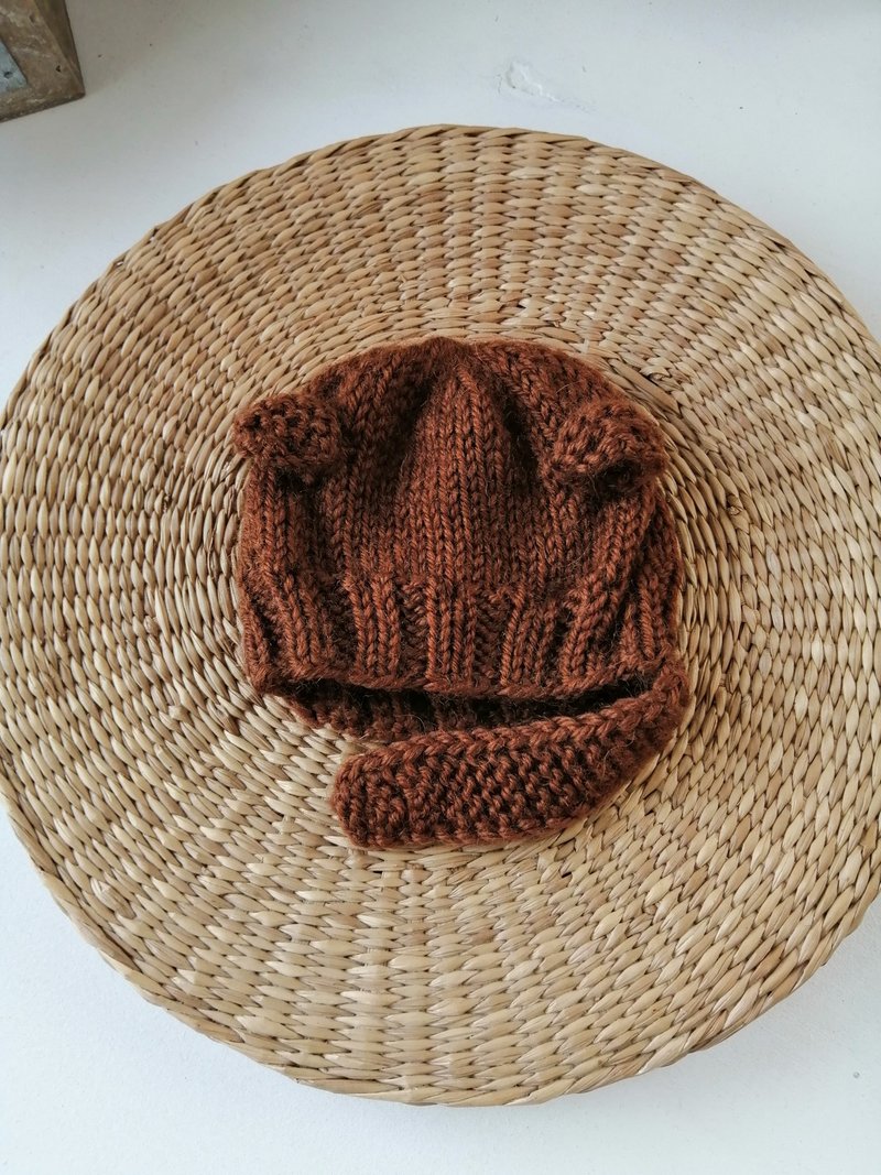 Teddy HAT for BLYTHE doll , hand knit , Blythe hat ,knitted clothes - 玩偶/公仔 - 羊毛 