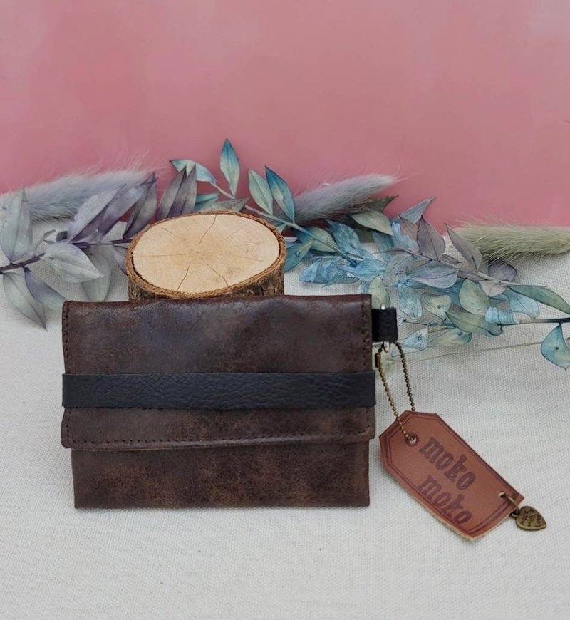 多功能卡套夹 - 证件套/卡套 - 其他材质 咖啡色