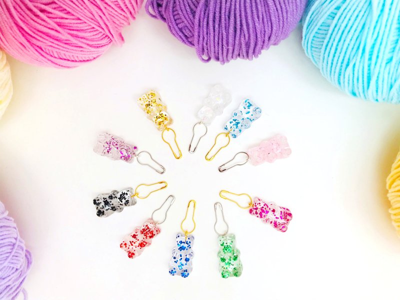 编织和钩织的标记 - 编织/刺绣/羊毛毡/裁缝 - 树脂 多色