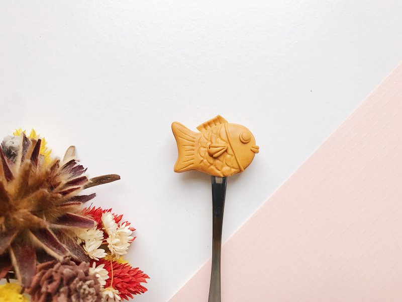 鲷鱼烧/ Taiyaki - 露营用品 - 粘土 橘色