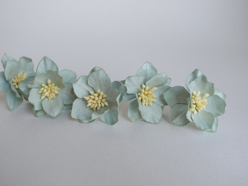 纸花，DIY 手工用品，25 件荷花，绿茶色。 - 其他 - 纸 绿色