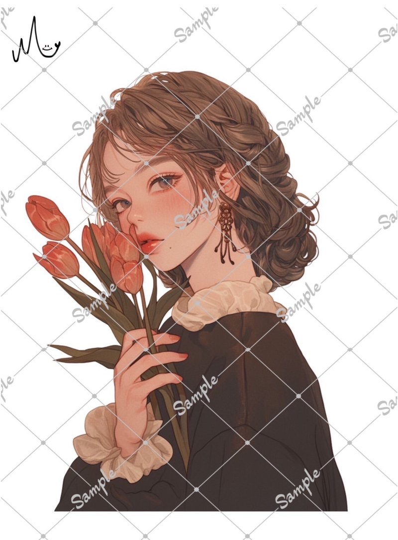 原创人物插画贴纸 - 贴纸 - 纸 