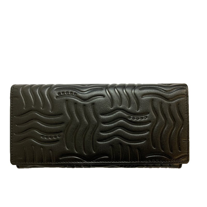 CROSS 限量1折 顶级小牛皮钮双扣长夹 全新专柜展示品 - 皮夹/钱包 - 真皮 黑色