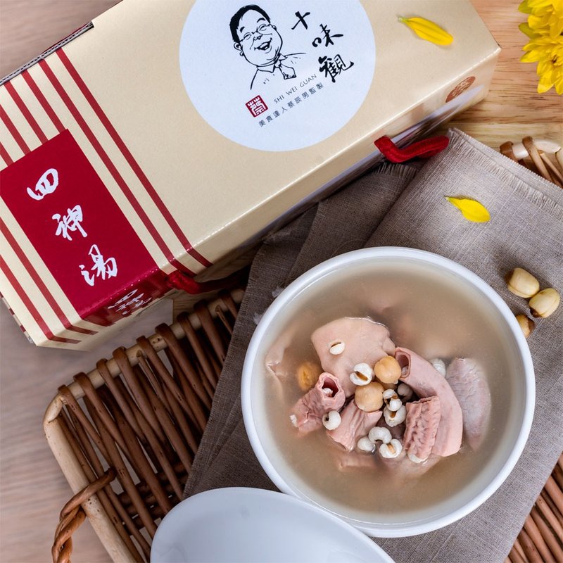 【十味观】美食小吃四神汤600g (4入/盒) - 料理包 - 其他材质 银色
