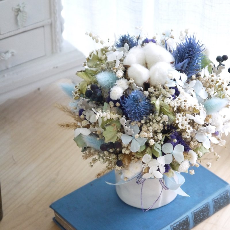 湛蓝飞翔.晴天蓝色系.情人.生日.干燥花.永生花.不凋花.礼物 - 干燥花/捧花 - 植物．花 蓝色