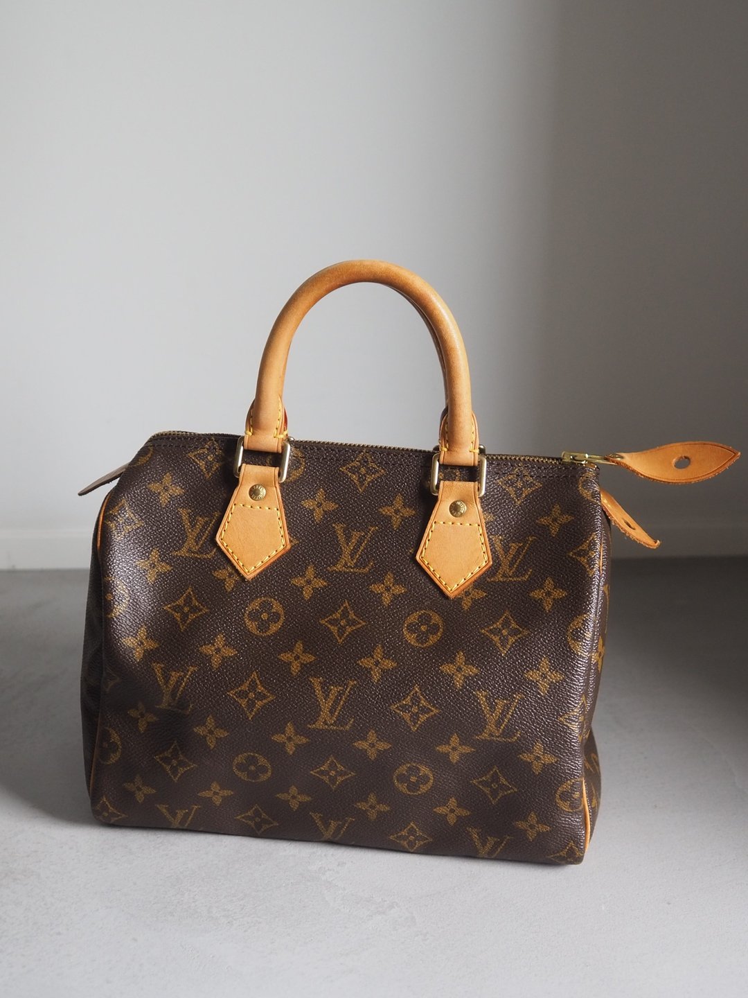 LOUIS VUITTON 路易威登 Speedy 25 波士顿包 Monogram 老花 复古 - 手提包/手提袋 - 真皮 咖啡色