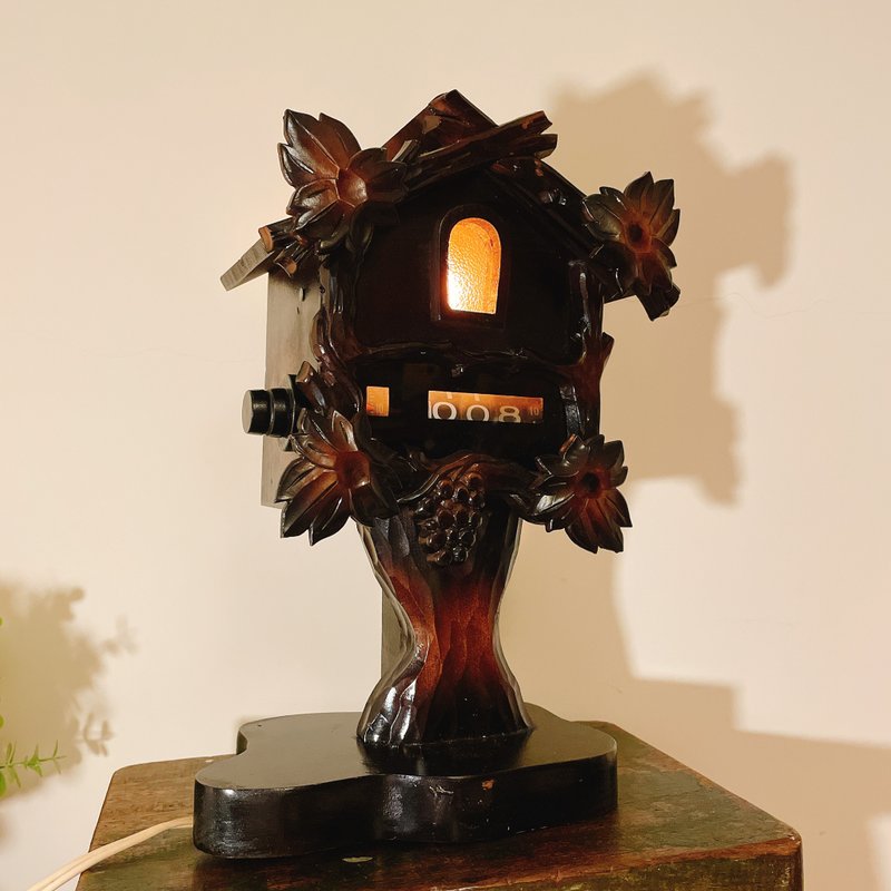 昭和时期祝寿翻页钟夜灯 - 时钟/闹钟 - 其他材质 