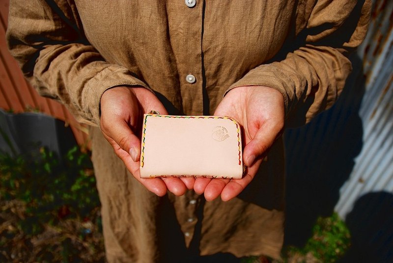 Mini wallet L-shaped zipper - 皮夹/钱包 - 真皮 