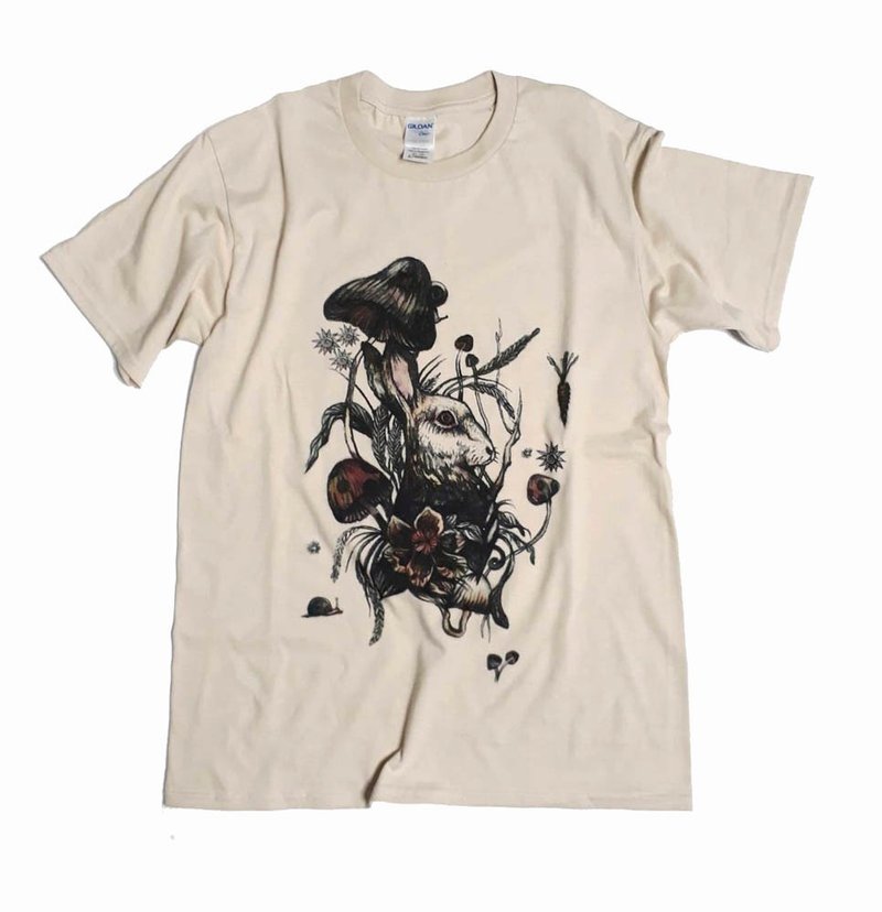 森林里的兔子先生 / G+0001  卡其色 - 男装上衣/T 恤 - 棉．麻 卡其色