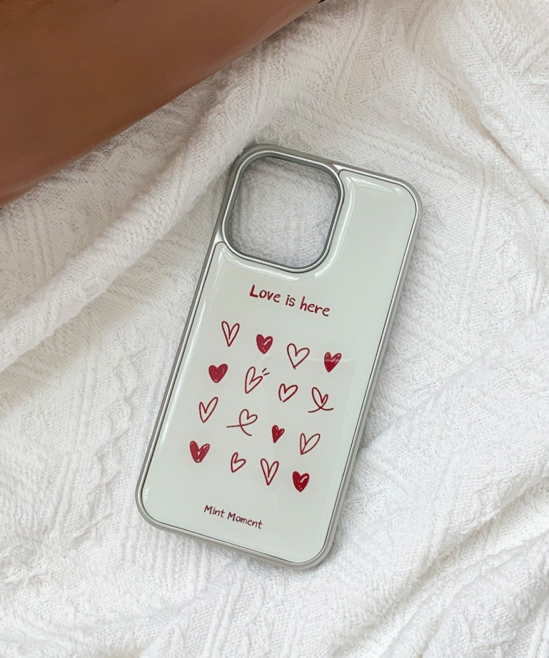 Love 爱心 环氧银色 MagSafe 手机壳 - 手机壳/手机套 - 其他材质 