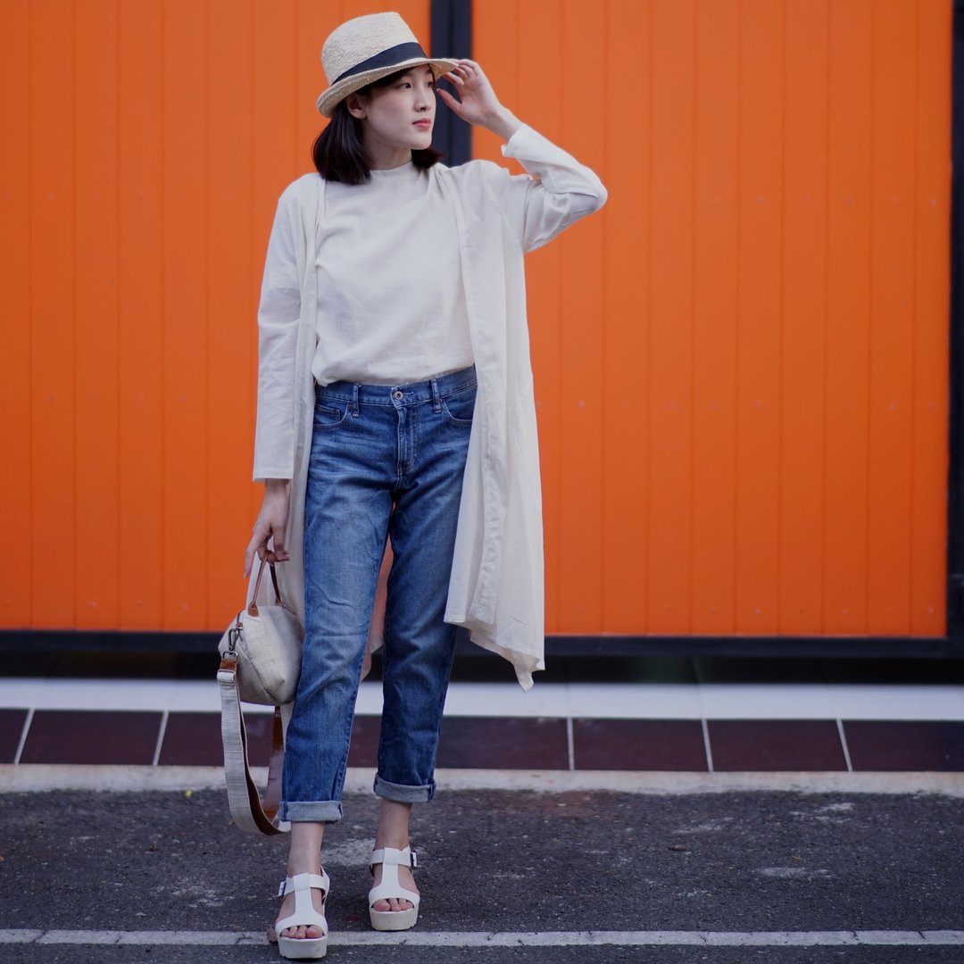 Front slit Jackets Natural Color Thin Cotton and long Sleeve : Ayara Jacket - 女装休闲/机能外套 - 棉 