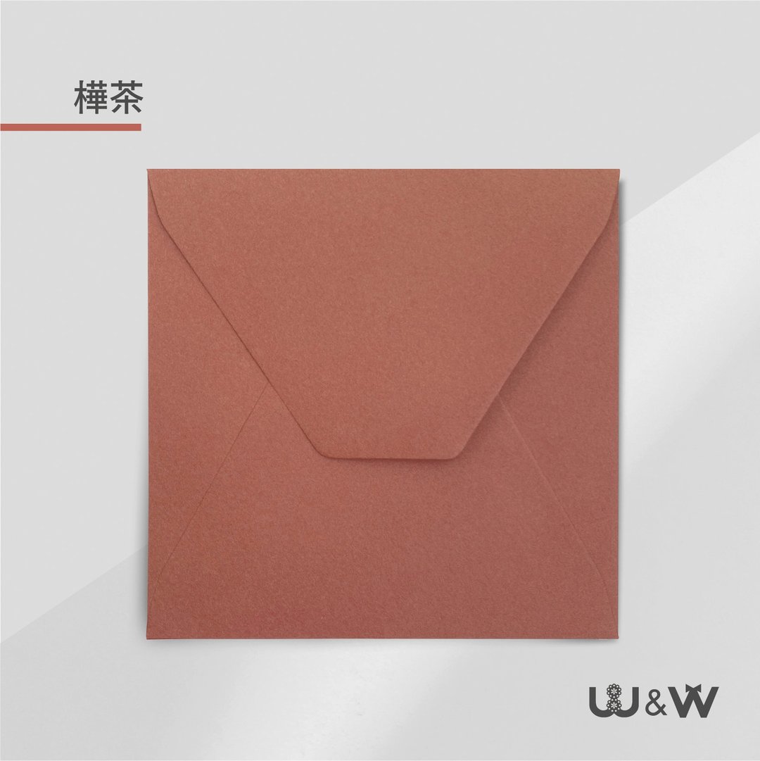 W&W婚卡盛宴-信封C款式-桦茶色 - 信封/信纸 - 纸 