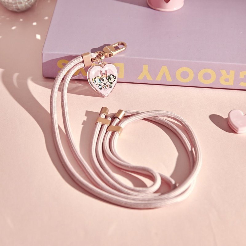 飞天小女警登场时刻吊饰手机长挂绳/背带 - 手机配件 - 棉．麻 透明