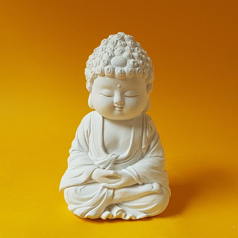 净念吉祥小佛之育德 小盘组 扩香石精油小盘套组 居家香氛 - 香薰/精油/线香 - 其他材质 白色