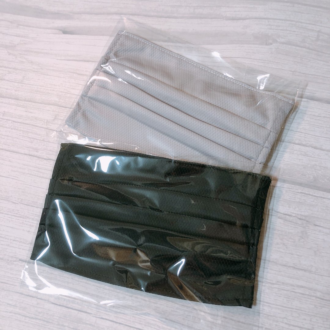 黑色 灰色 透气 成人 三折 口罩套 - 口罩 - 聚酯纤维 黑色