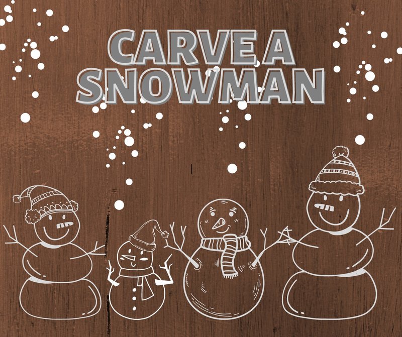 DIY 手作雕刻材料包-雪人 - 木工/竹艺/纸艺 - 其他金属 咖啡色