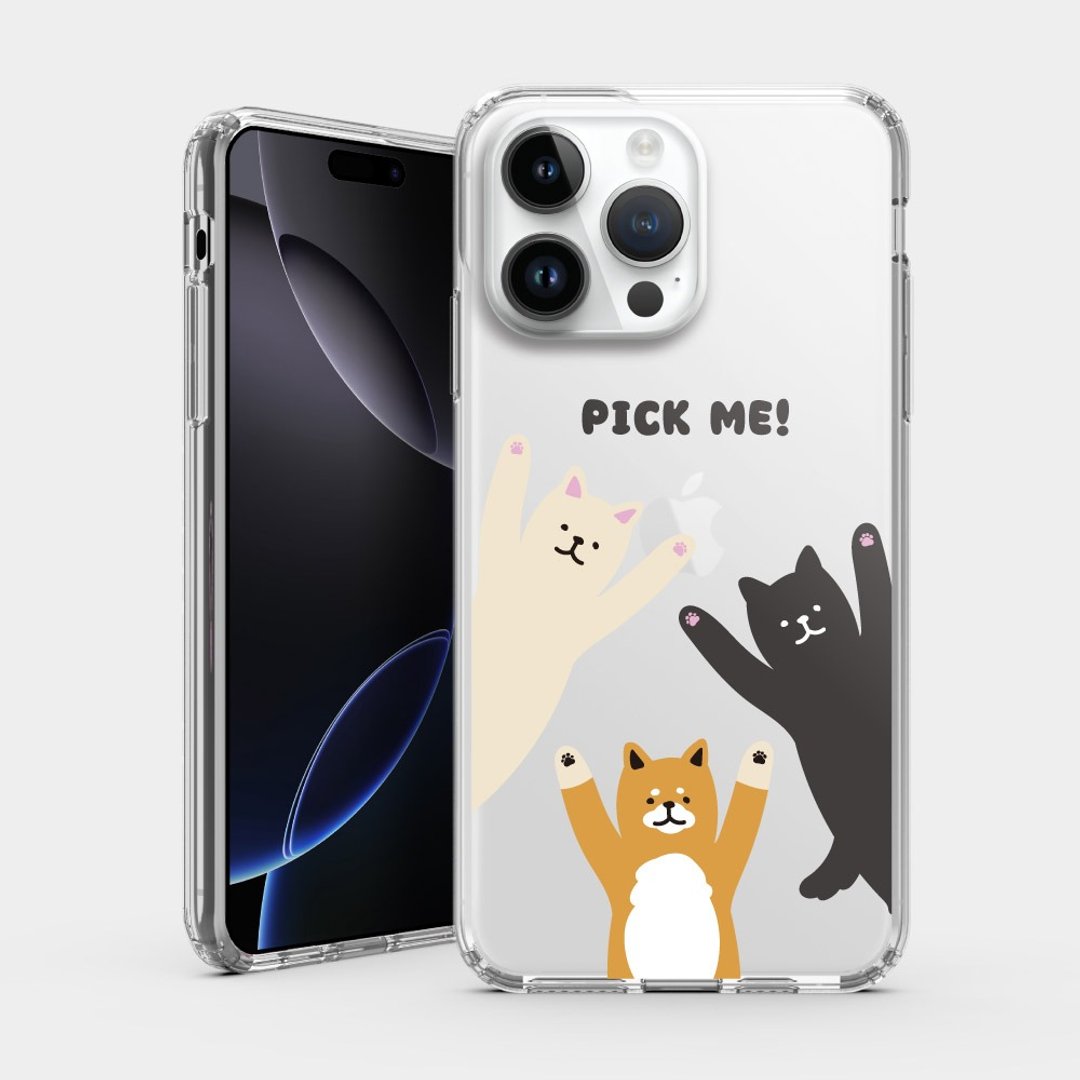 柴犬 IPHONE i16 i15 i14 i13 i12 i11 保护壳 透明手机壳 IP199 - 手机壳/手机套 - 塑料 卡其色