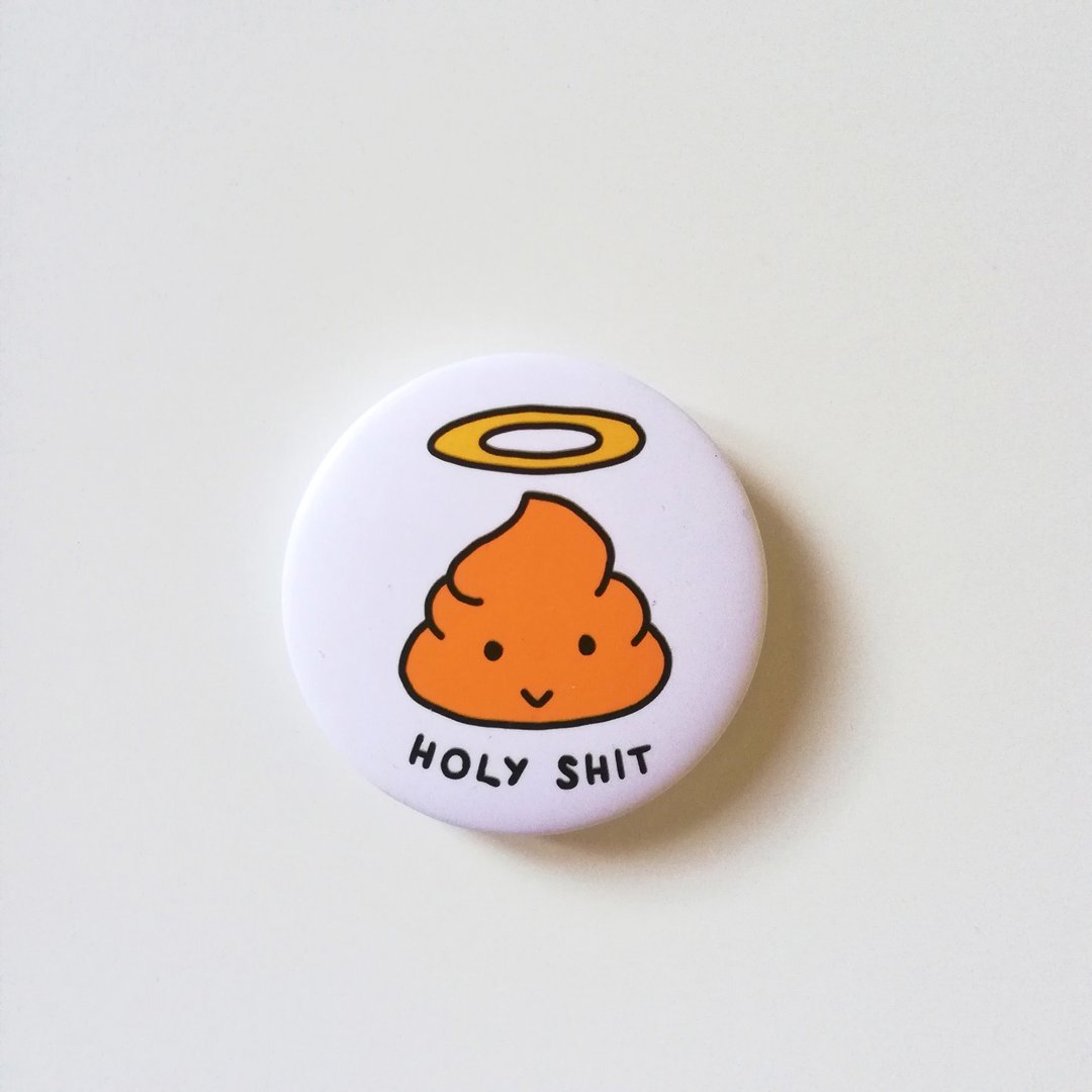 Holy Shit | 44mm徽章 - 徽章/别针 - 塑料 