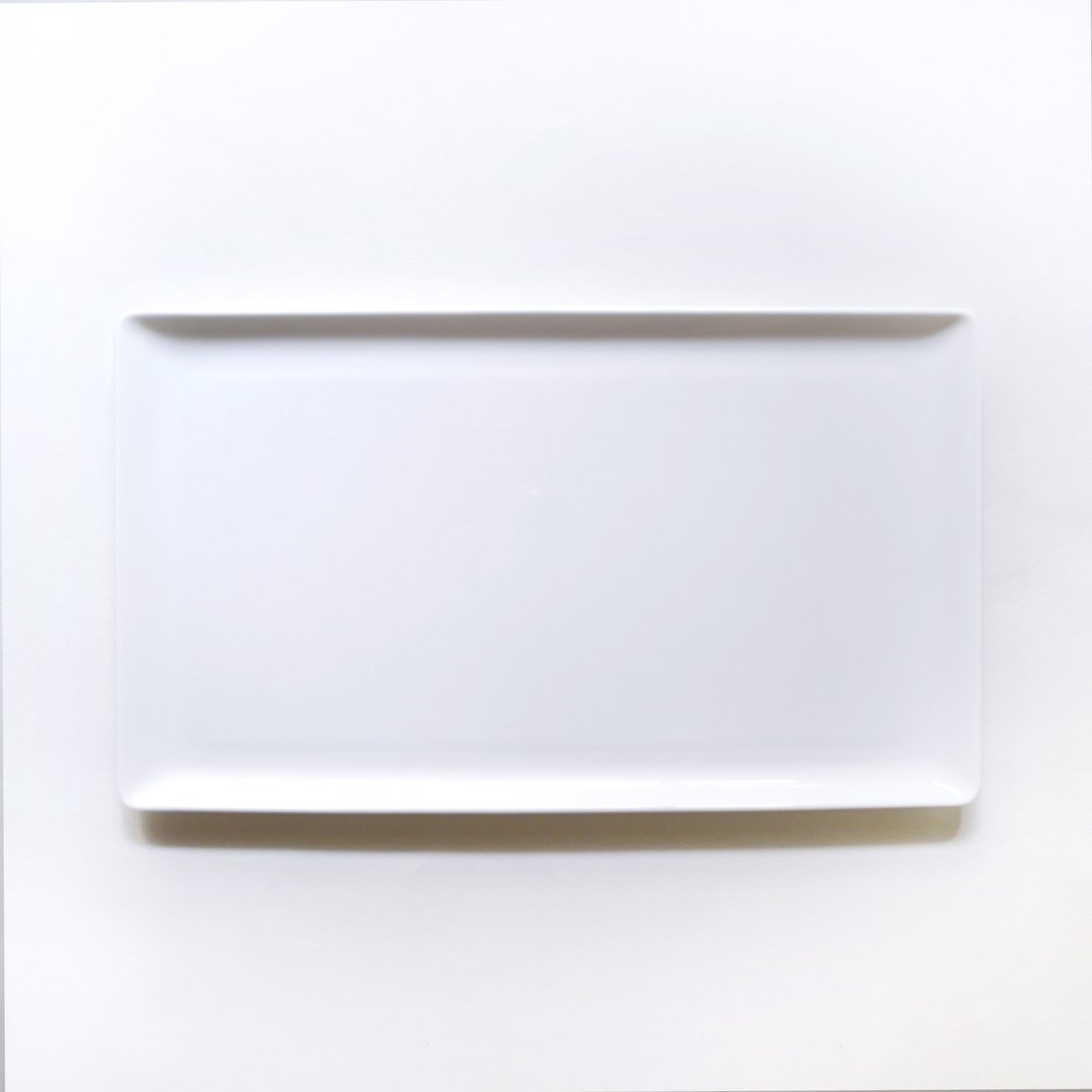 Buffet 纯白托盘 长方盘(36cm) - 盘子/餐盘/盘架 - 瓷 白色