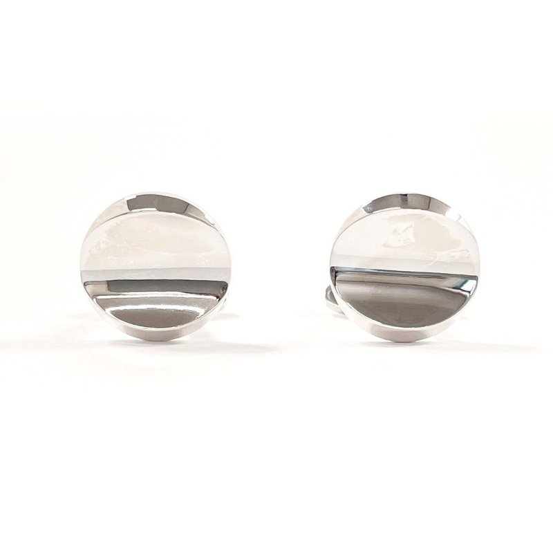 [日本直邮，二手，品相良好] Georg Jensen 袖扣，圆形，设计编号 107，925银 - 其他 - 纯银 银色