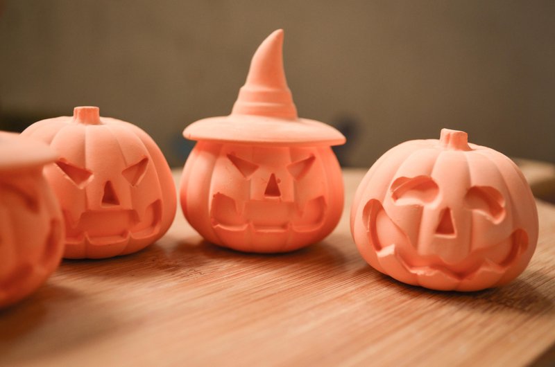 南瓜 巫婆 扩香石 香砖 薰香石 万圣节 圣诞节交换礼物 - 香薰/精油/线香 - 其他材质 橘色