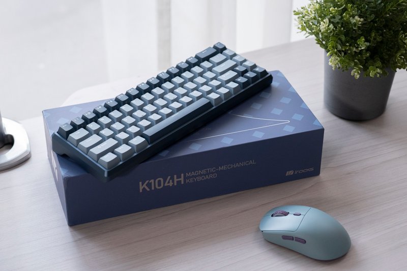 irocks K104H 有线磁轴机械式键盘 钛晶蓝 - 电脑配件 - 其他金属 