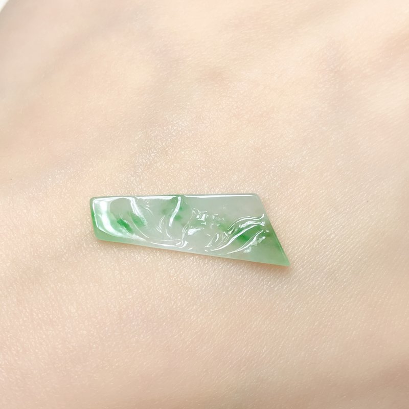 冰飘阳翡翠莲花 | 天然缅甸A货翡翠 | 送礼 - 其他 - 玉石 多色