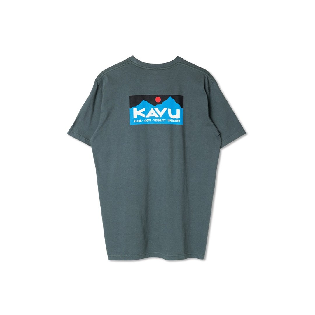 【KAVU】Klear Above Etch Art 有机棉LOGO短袖T恤 绿山墙 #847 - 男装上衣/T 恤 - 棉 多色