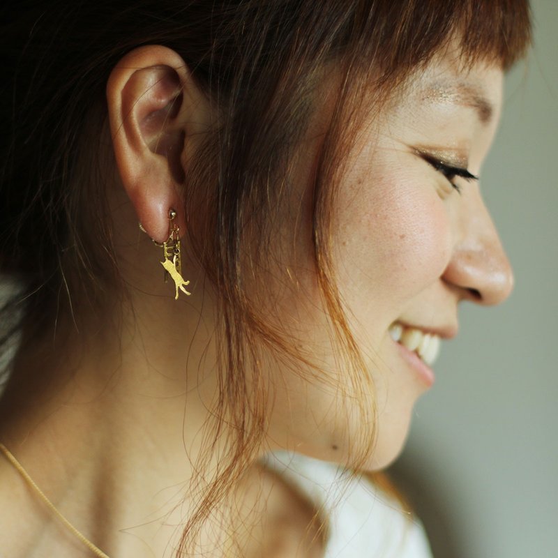 逃走 | 耳环 | P465 - 耳环/耳夹 - 其他金属 金色