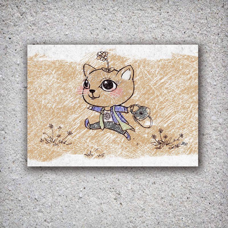 【明信片】下班好心情  *猫奴专属!拟人化的下班小确幸 - 卡片/明信片 - 纸 