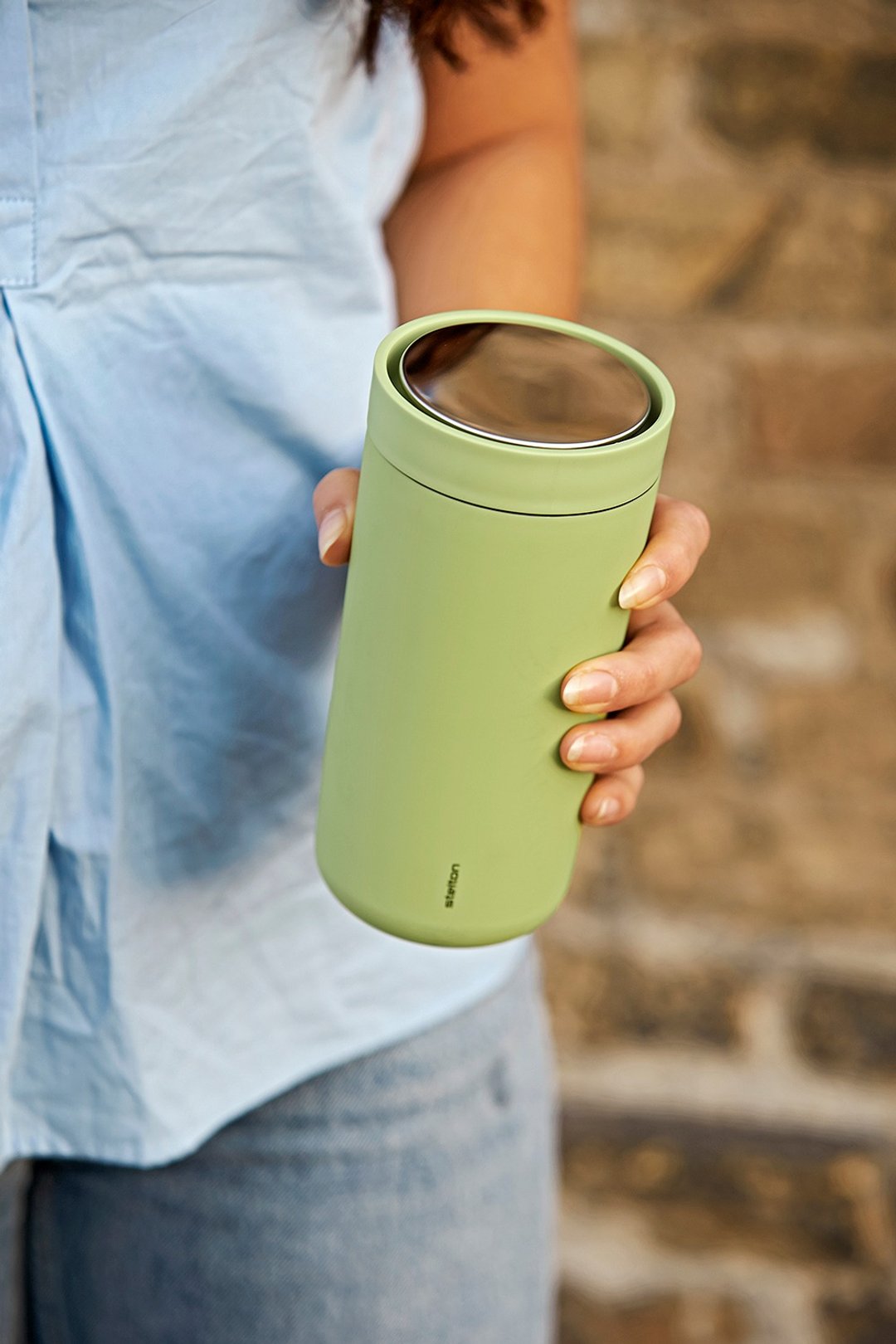 【Stelton】To Go Click 随行杯 200ml-酪梨绿 - 其他杯子 - 不锈钢 