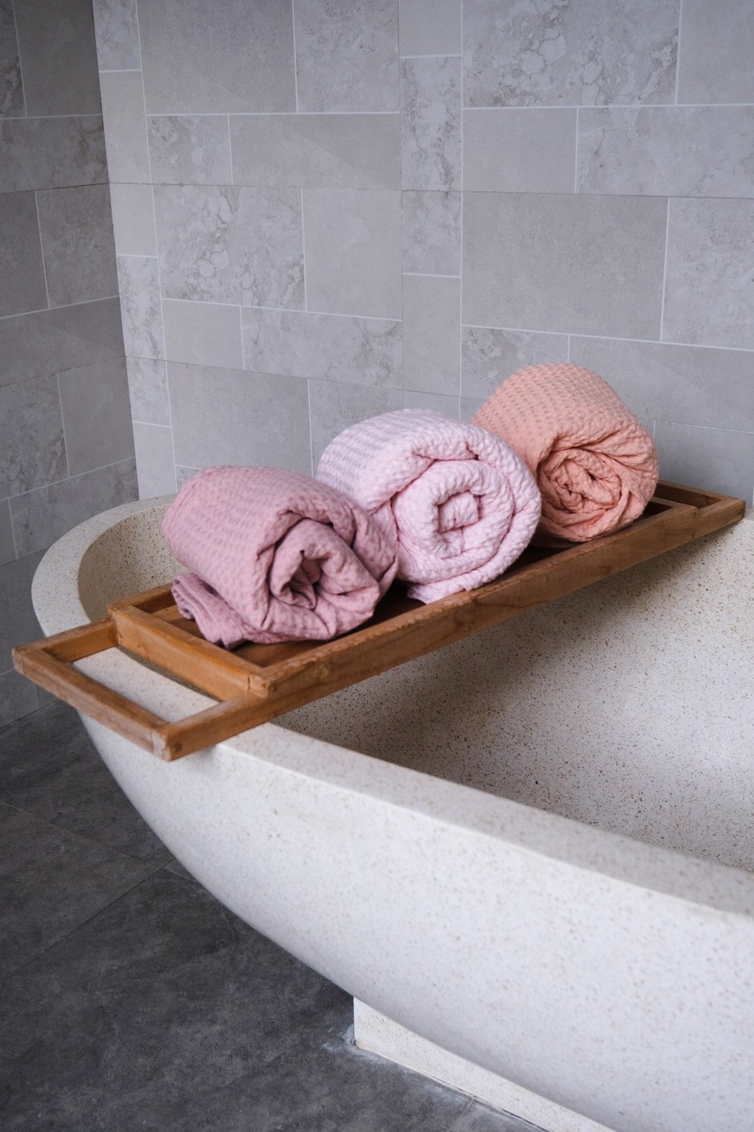 16 colors waffle linen bath towels / Linen bath towel set  / Organic flax - 毛巾浴巾 - 亚麻 多色