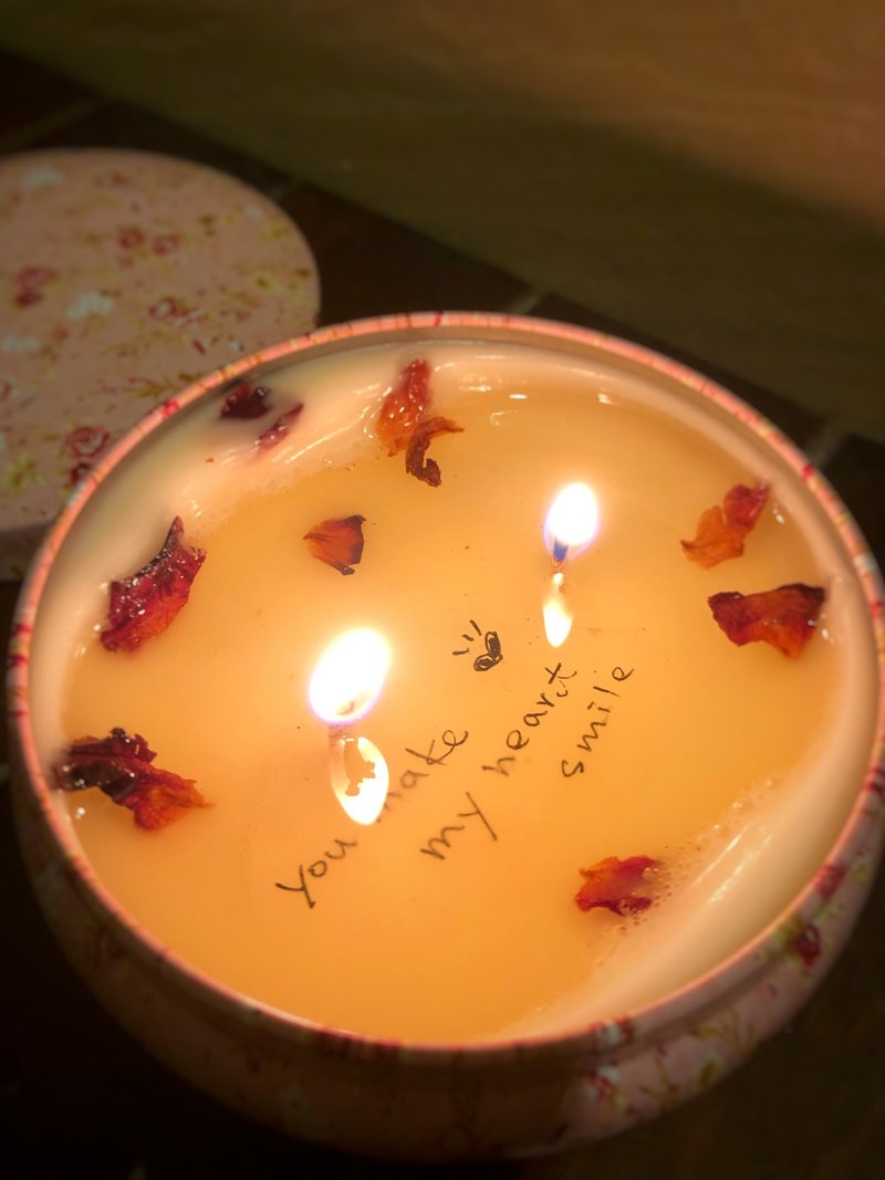 定制化花瓣message蜡烛 目前皆为黑盒 - 香薰/精油/线香 - 精油 粉红色