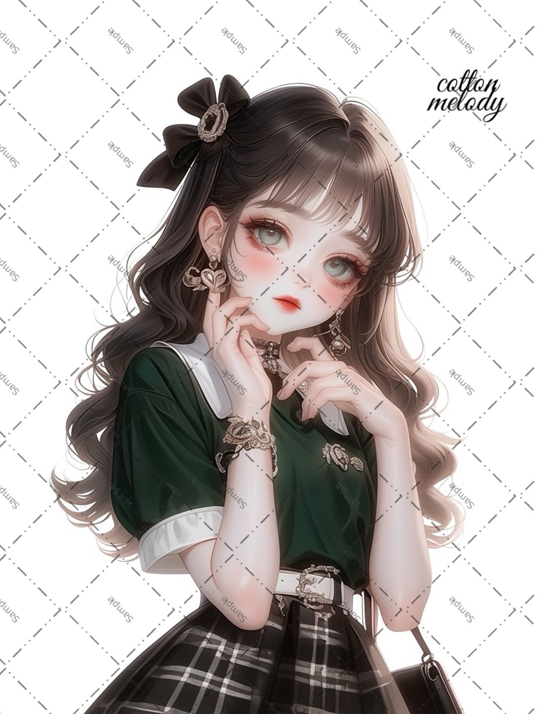 原创贴纸 no.1743 人物贴纸 原创贴纸 人物贴纸 女孩贴纸 原创人物贴纸 - 贴纸 - 纸 