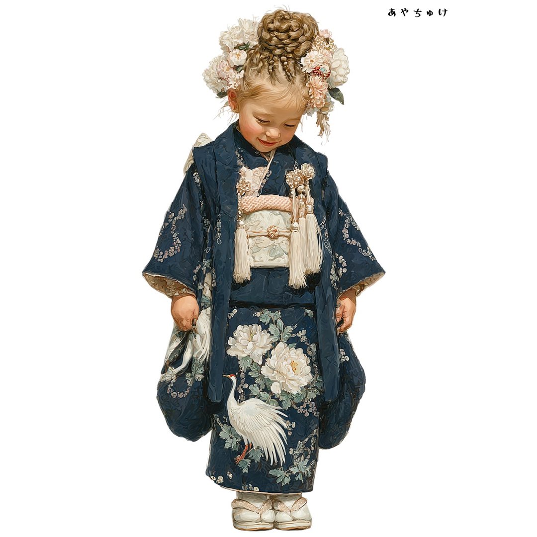 【12月新品4】07-114-0343 人物贴纸 和服复古 - 贴纸 - 纸 