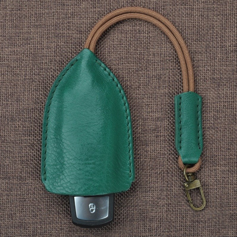 手工 创意 牛皮 钥匙包，汽车钥匙包 礼品 礼物  免费印制 英文名 - 钥匙链/钥匙包 - 真皮 