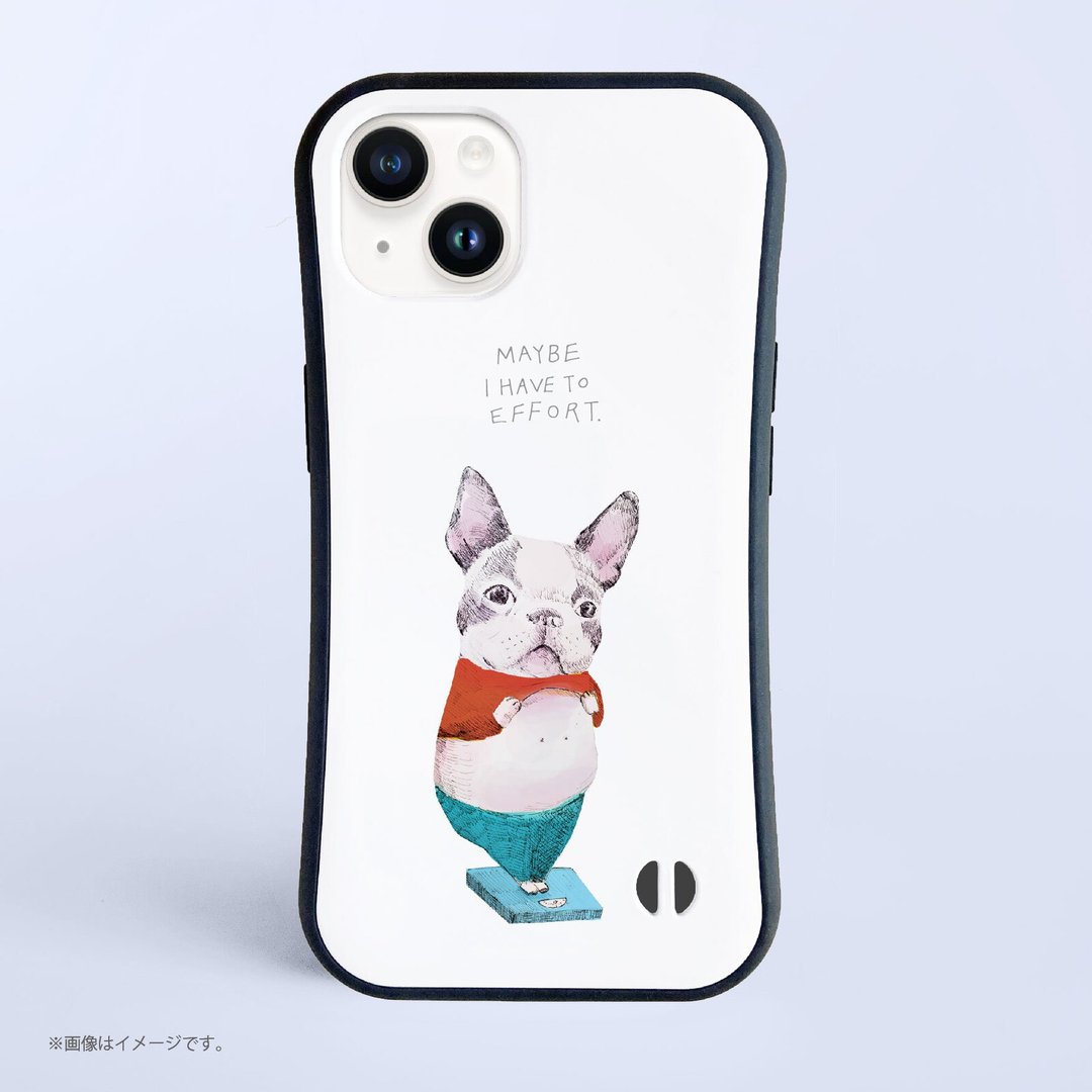 I HAVE TO EFFORT/防震握把 iPhone 手机壳 - 手机壳/手机套 - 塑料 白色