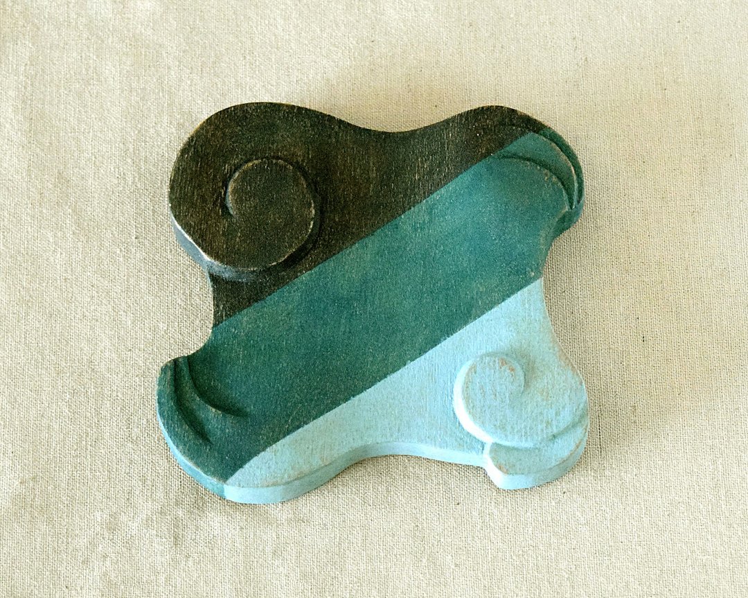 Artdeco Hand Painted Wood Pocket Mirror (green) helix - 彩妆刷具/镜子/梳子 - 木头 绿色