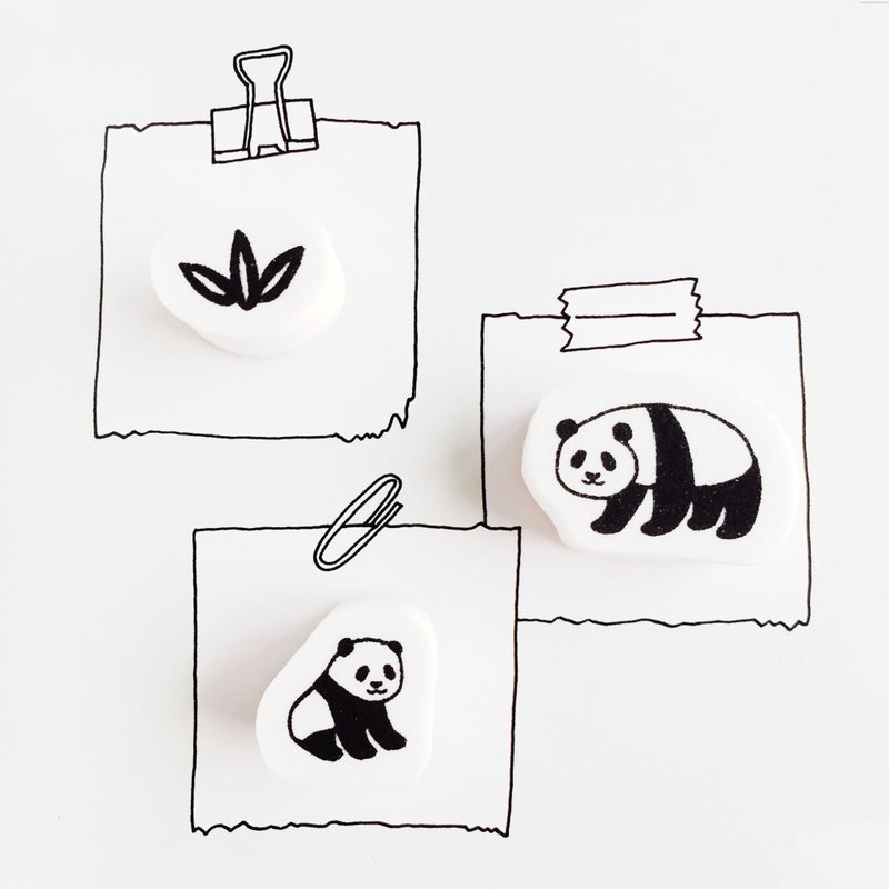 日本Kodomo动物家族泡绵印章-共6款 - 印章/印台 - 橡胶 多色