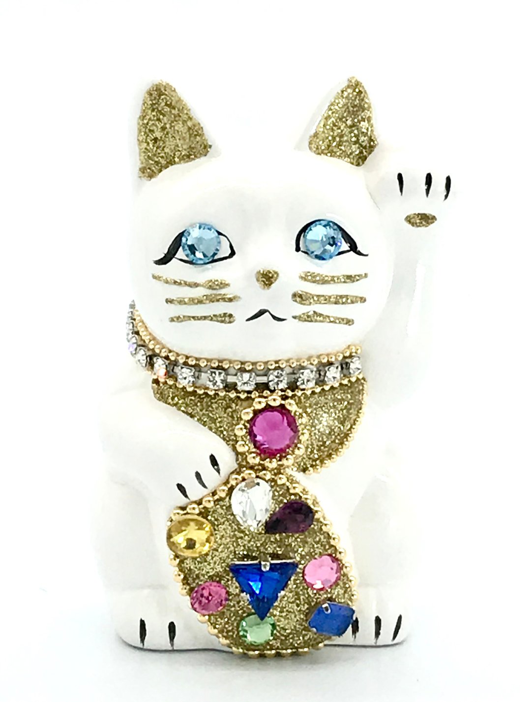 lucky cat Jewelry Cat - 摆饰 - 陶 白色