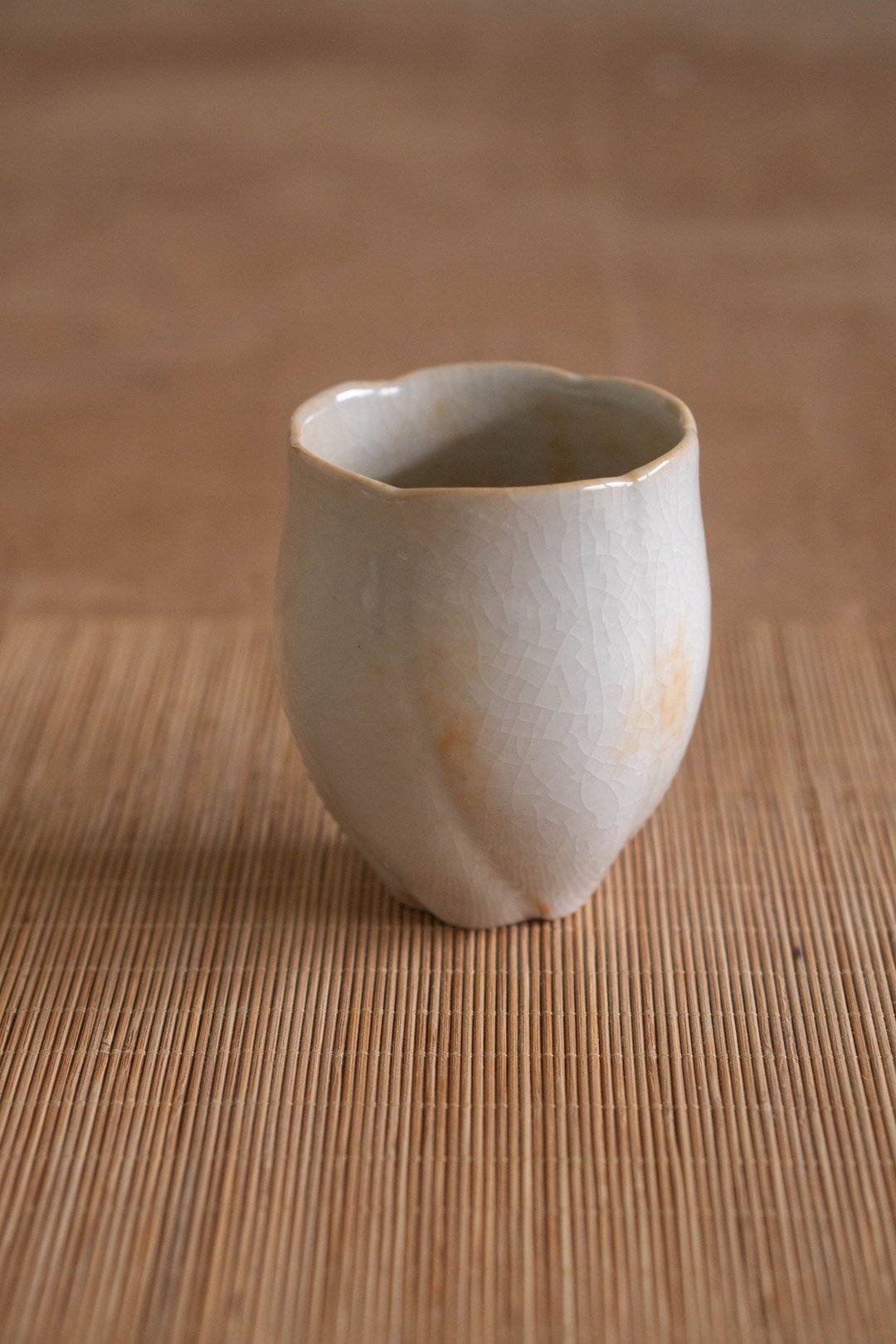 开片郁金香握杯 - 其他杯子 - 瓷 白色