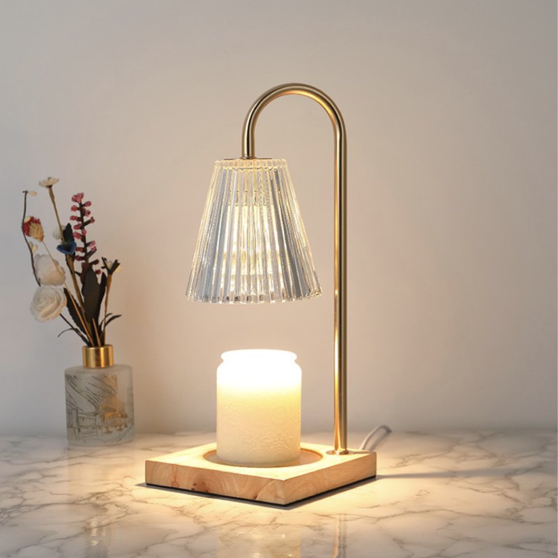 FUNDAY 玻璃灯罩原木融烛灯 香氛蜡烛暖灯 - 可调光版 - 蜡烛/烛台 - 其他材质 