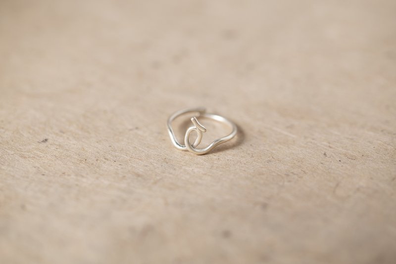 ChatterRing I-L silver ring - 戒指 - 纯银 银色