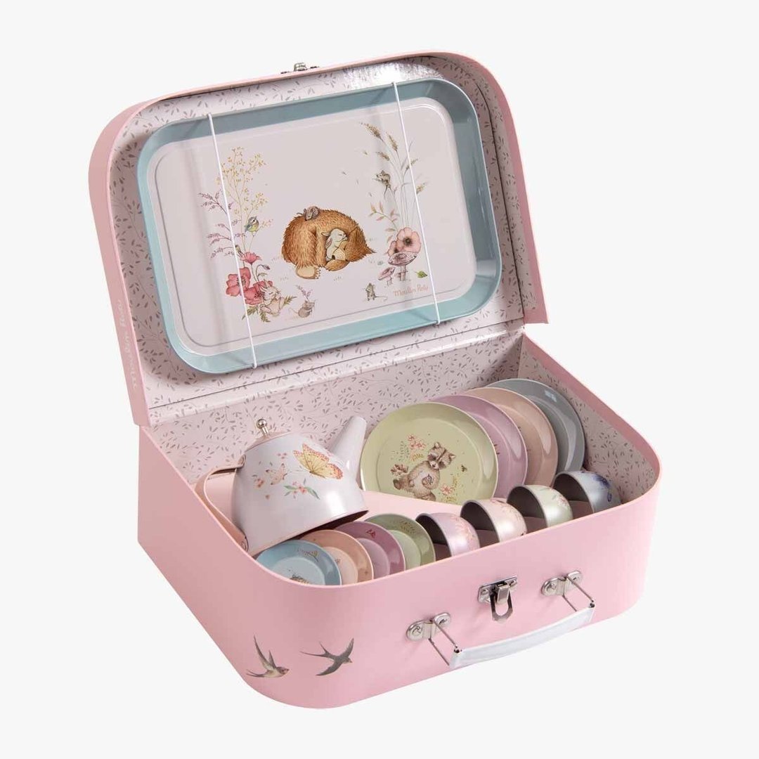 法国 Moulin Roty 花朵女孩系列茶具组 - 玩具/玩偶 - 其他金属 多色