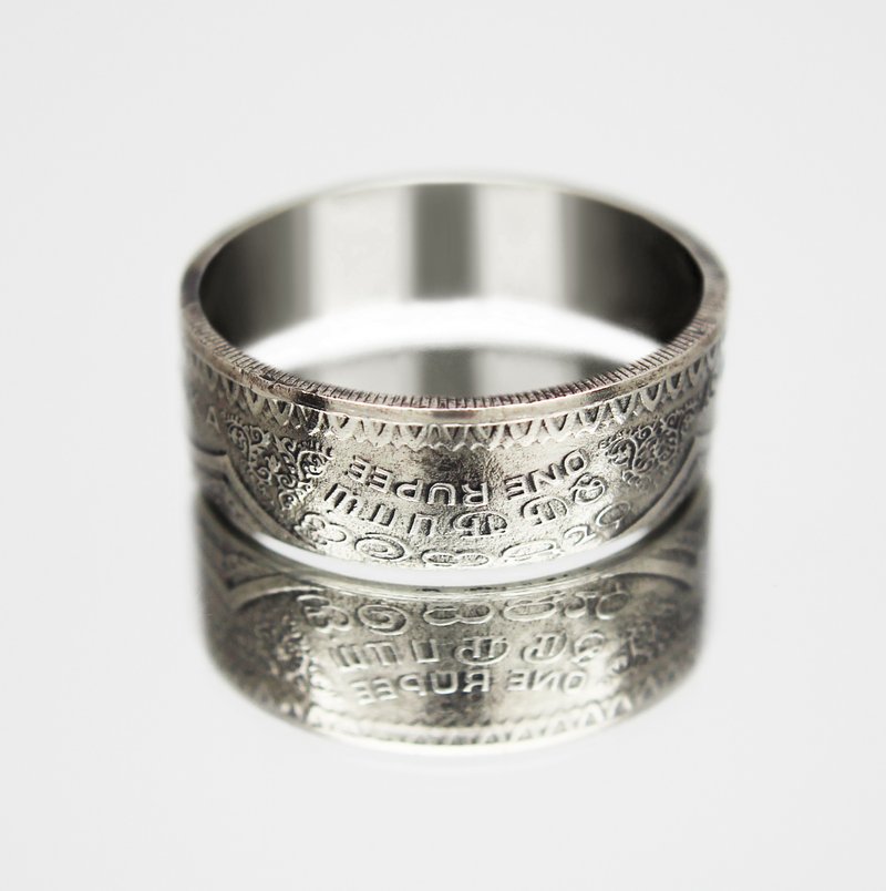Sri Lanka Coin Ring Ceylon 1 rupee 1992 coin rings for men coin rings for women - 戒指 - 其他金属 